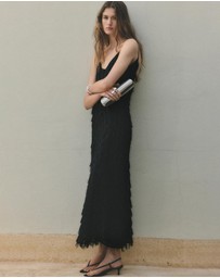 M.N.G - Long Dress with Frayed Finishes