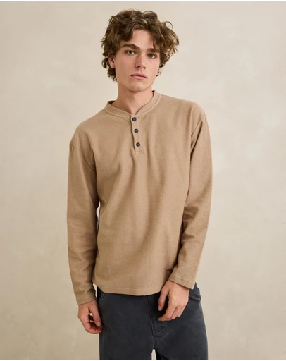 Rhythm - Vintage Terry LS Henley