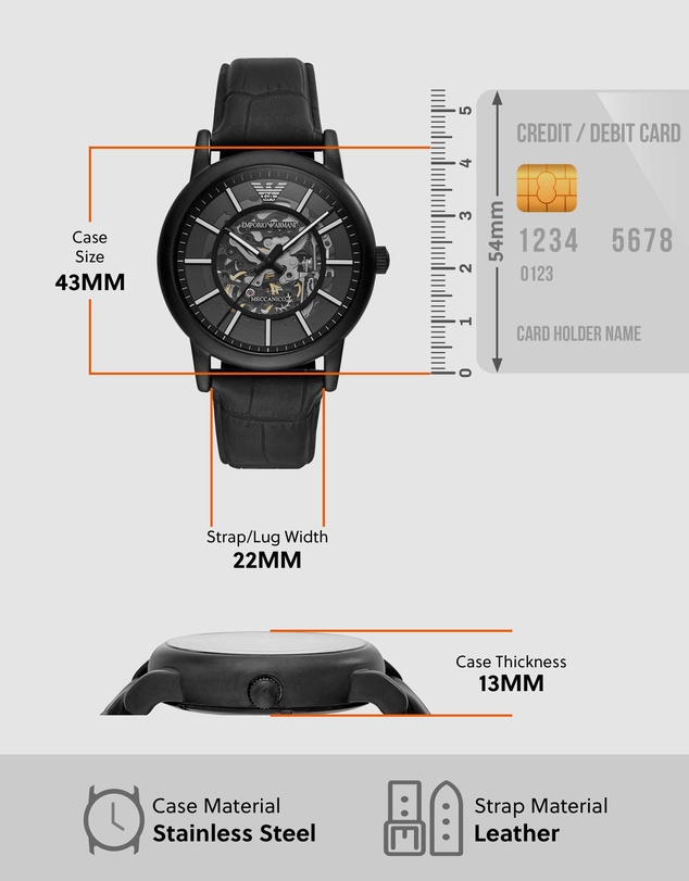 Emporio Armani - Black Analogue Watch