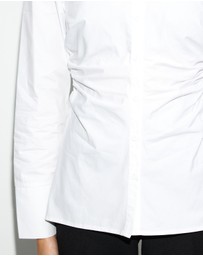 Dazie - Tia Ruched Button Up Shirt