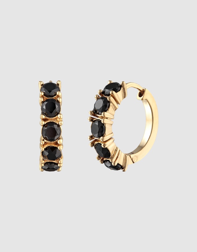 Elli Jewelry - Hoop Earrings in Gold-Plated 925 Silver