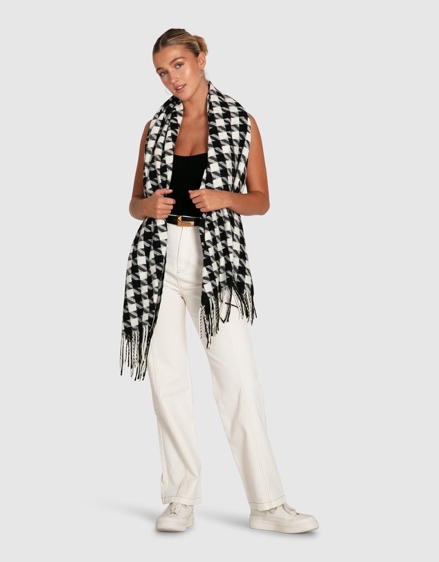 Belle & Bloom - Return To Sender Houndstooth Scarf
