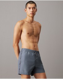 Calvin Klein - Logo Tape Medium Drawstring Swim Shorts
