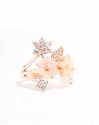 Lovisa - Rose Gold Plated Floral Bouquet Ring