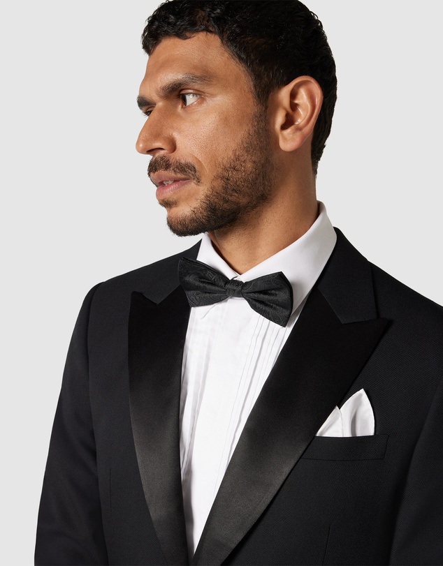Politix - Slim Fit Premium Wool Silk Tuxedo Jacket