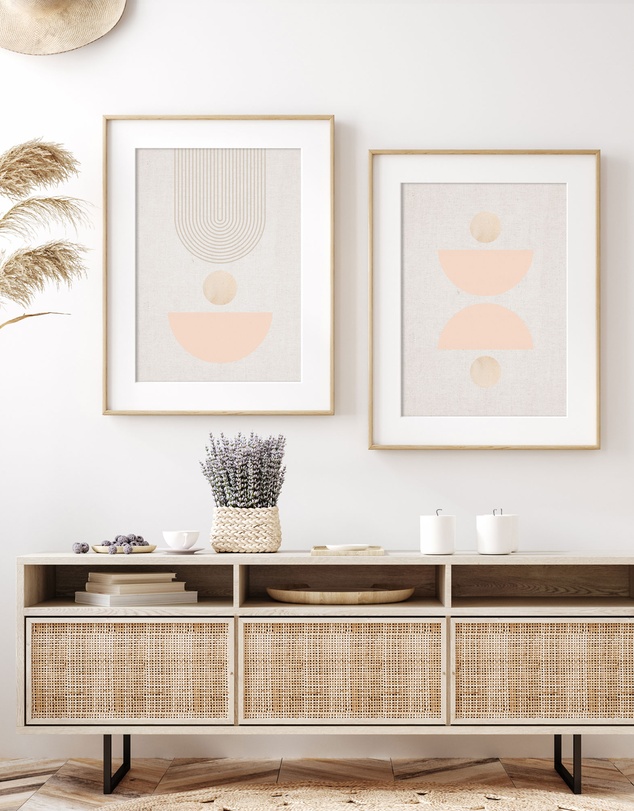 Olive et Oriel - Bohemian Abstract II Art Print