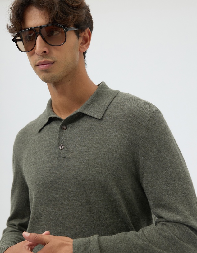 AERE - Merino Wool Knit Polo