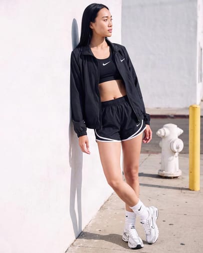 Black, Black, White & Reflective Silver