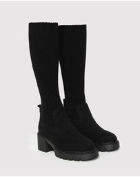 Belle & Bloom - Tokyo Lights Rib Sock Boot