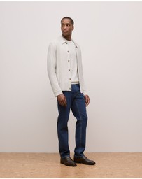 Trenery - Merino Classic Crew in Stone