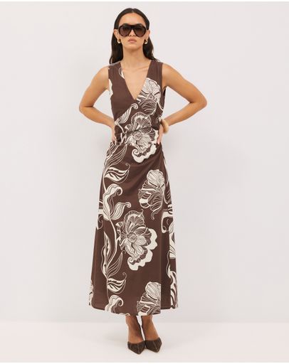 Chocolate Wildflower Print
