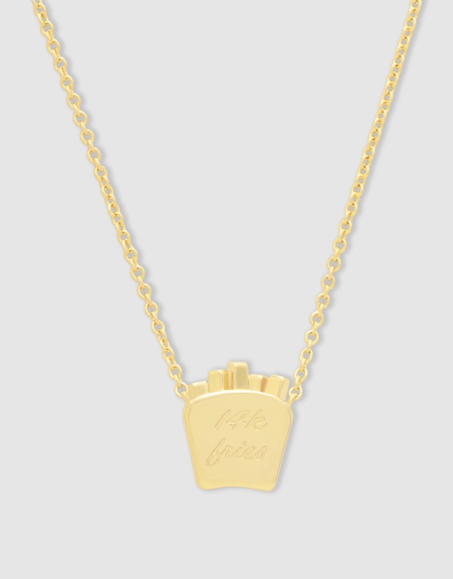 Wanderlust + Co - Fries Gold Necklace