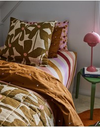 Mosey Me - Olive Poppy Euro Pillowcase Set
