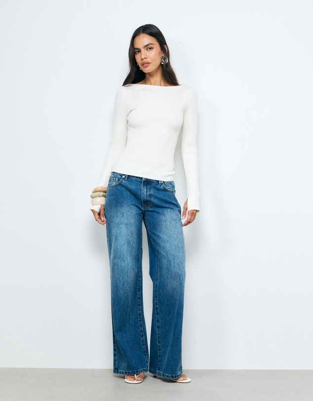 AERE - Eden Cashmere Blend Boat Neck Top