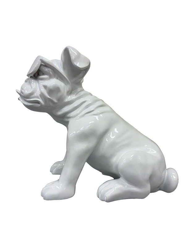 Urban Attitude - Urban Attitude Bulldog Statue - Gloss White