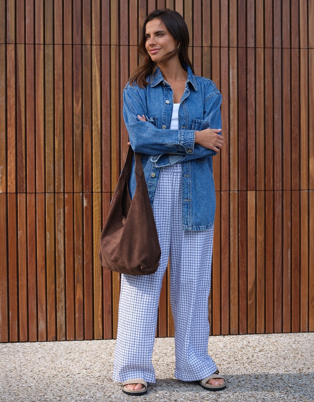 Ceres Life - Bobbi Side Pocket Denim Shacket