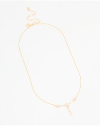 Lovisa - Gold Plated Pearl Flower Trio Y-Necklace