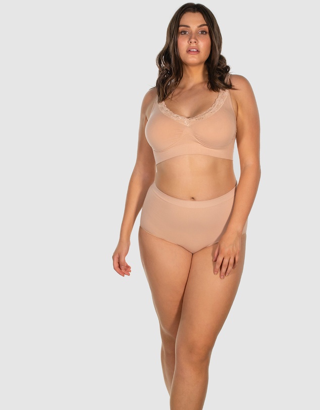 B Free Intimate Apparel - Cotton Pull On Sleep Bra (B-C-D-DD-E-F) Cup
