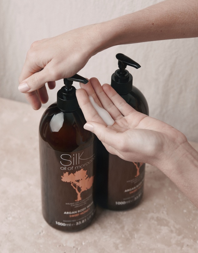 Silk Oil of Morocco - Silk Oil of Morocco Argan Body Wash 1 Litre - Sweet Honey
