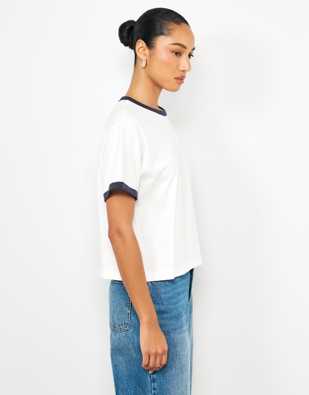 AERE - Ciara Contrast Boxy T-Shirt
