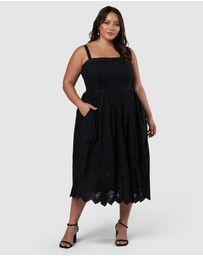 Something 4 Olivia - Brenna Broderie Midi Dress