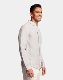 Brooksfield - Fine Striped Linen Shirt
