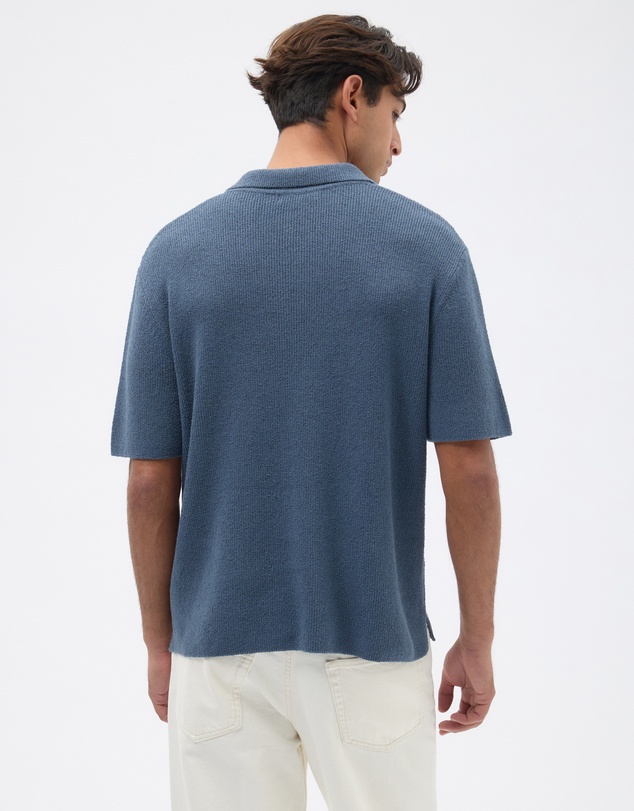 AERE - Organic Cotton Knit Boucle Polo