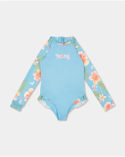 Roxy - Girls 2 to 7 Hawayiha Long Sleeve One Piece Swimsuit