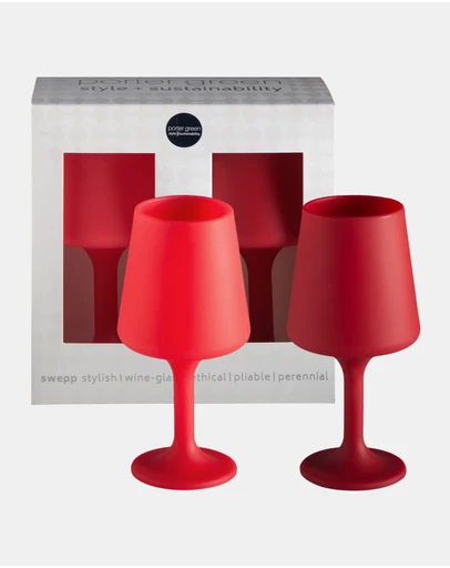 porter green - swepp | silicone unbreakable wine glasses