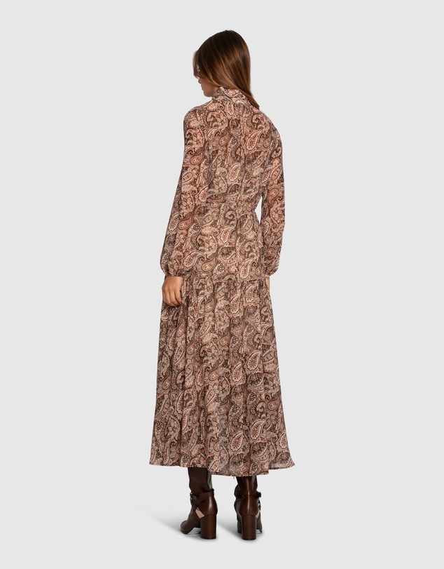 Belle & Bloom - Waterfall Printed Maxi Dress