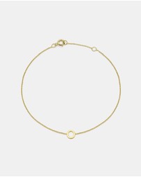 Zoe Olivia - 9K Gold Initial O Bracelet