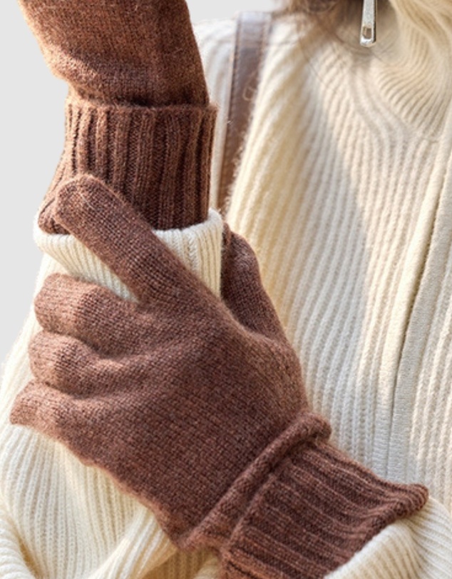 SILK MAGNOLIA - Cashmere Gloves