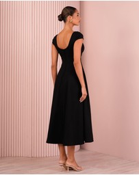 Azzurielle - Quintin Full Skirt Midi Dress