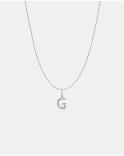 Ania Haie - Ania Haie Silver Letter G Initial Necklace