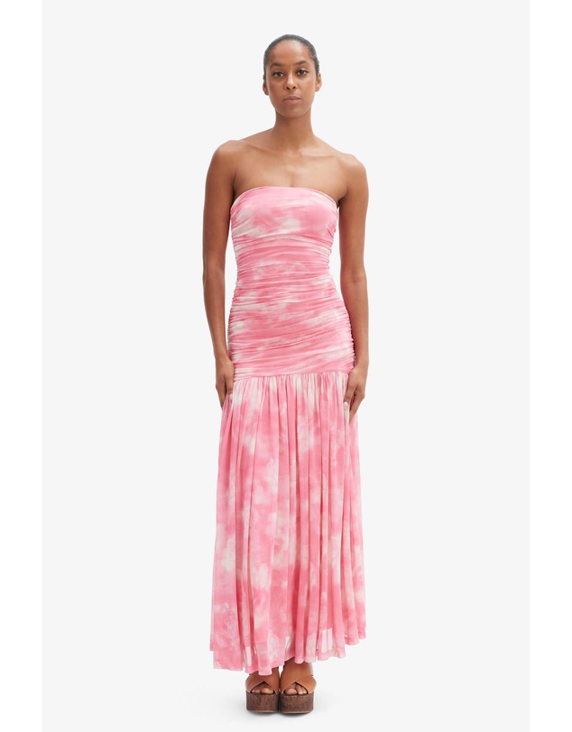 Bardot - Solana Printed Mesh Maxi Dress