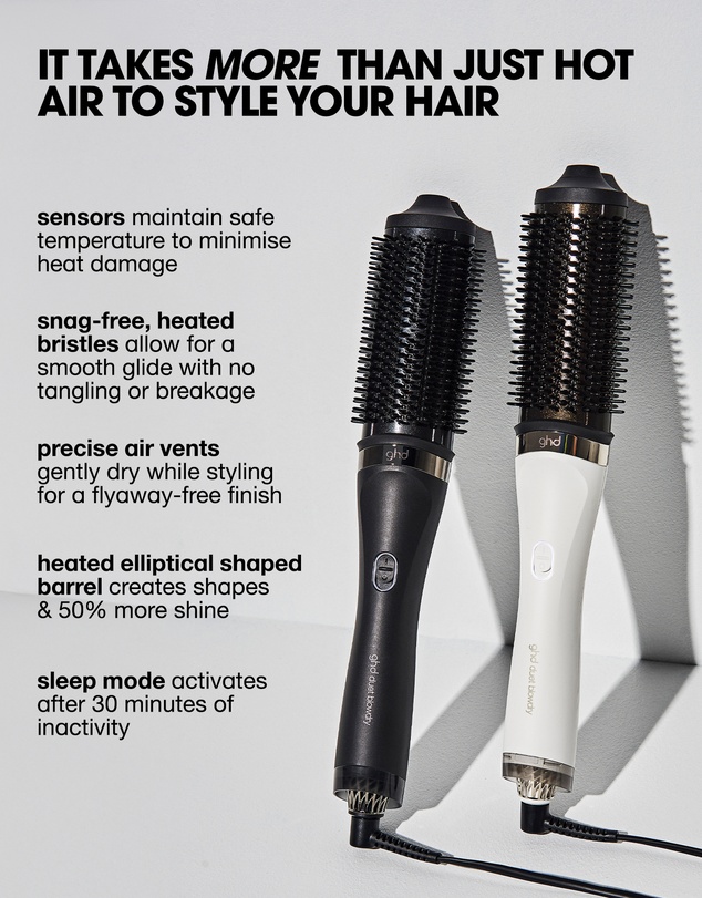 ghd - duet blowdry 2 in 1 Hair Dryer Brush in Black