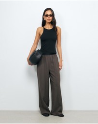 AERE - Arna elastic waist detail pant