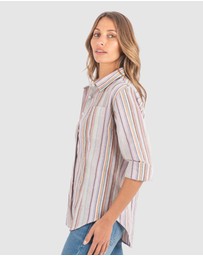 CAMIXA - IRIS Stripes Linen Shirt