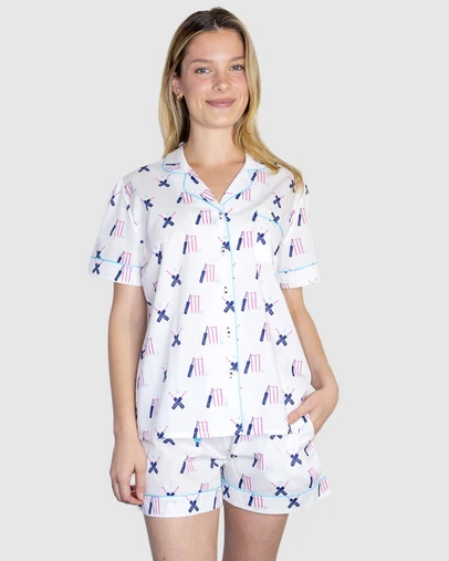 Sant And Abel - Women's Cricket Pink Short PJ Set