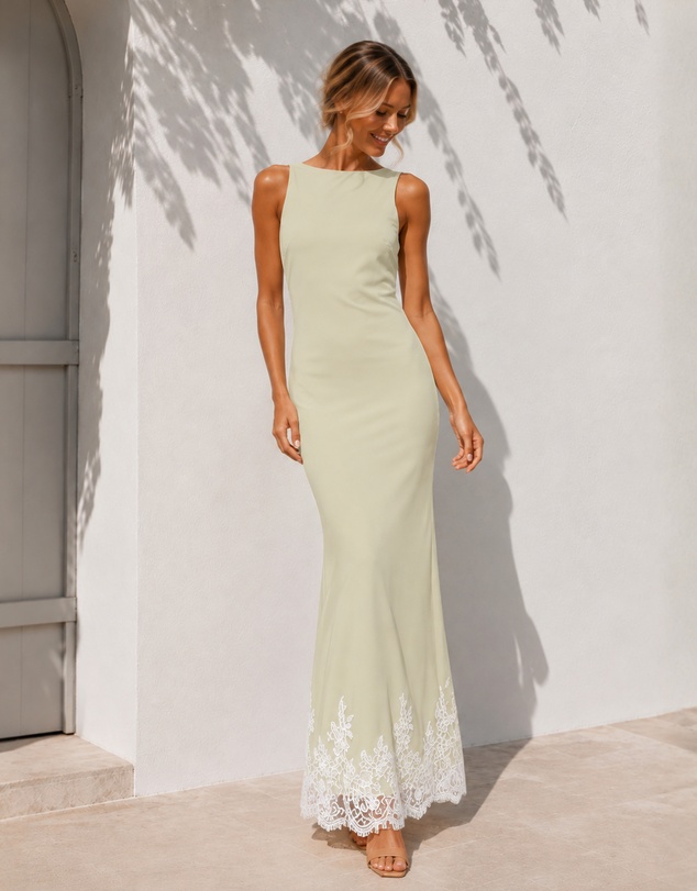 Esther & Co - Thaissia Dress - Sage Siren