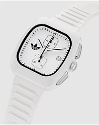 adidas Originals - Retro Wave Two Chrono 39mm White Dial and Bio-Resin Strap