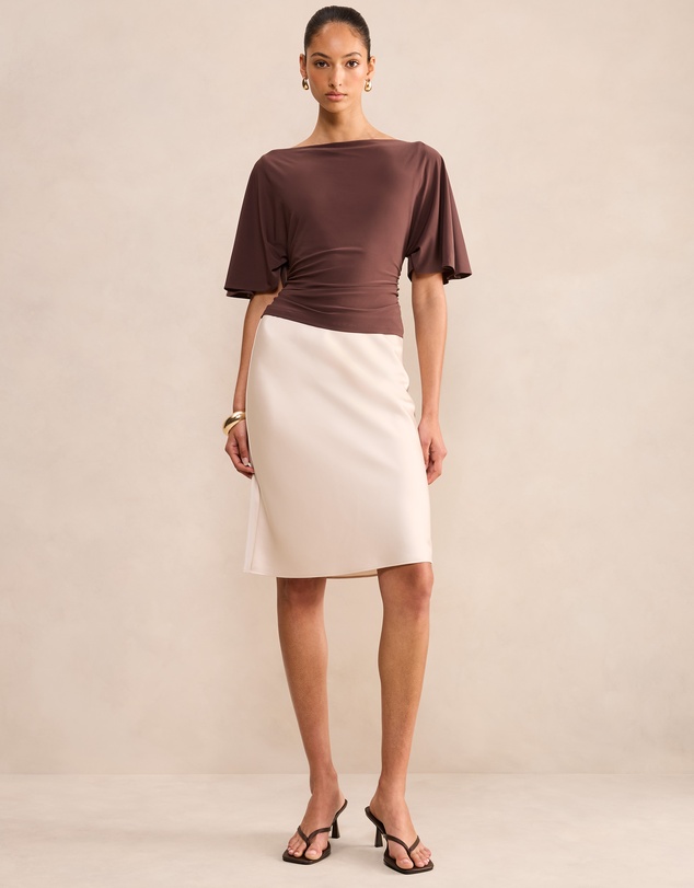 Forever New - Paige Flutter Sleeves Tie Back Top