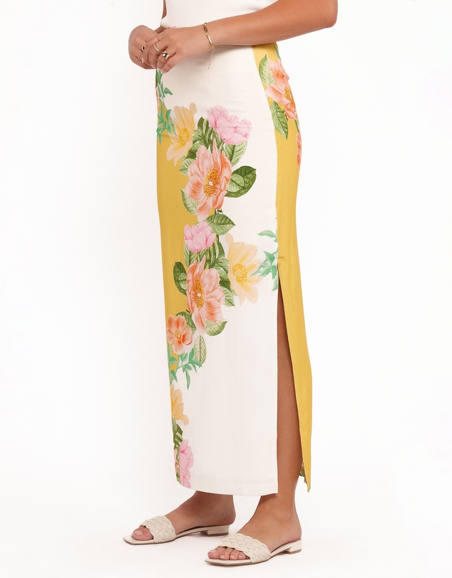 Petal & Pup - Peta Maxi Skirt - Yellow Poppy