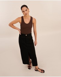 AERE - Cotton Scoop Tank
