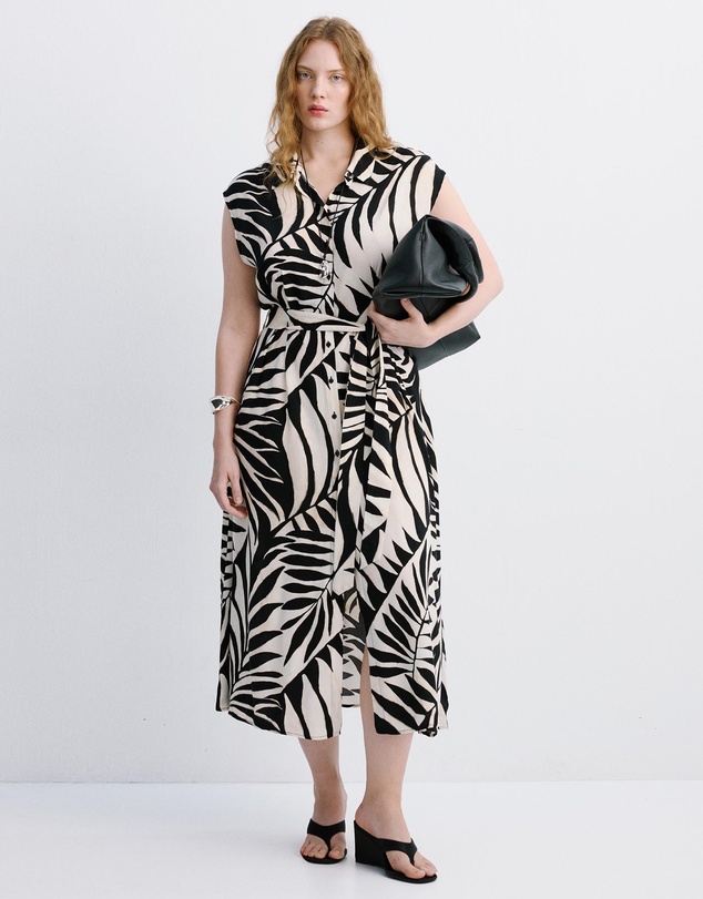 M.N.G - Printed Shirt Dress