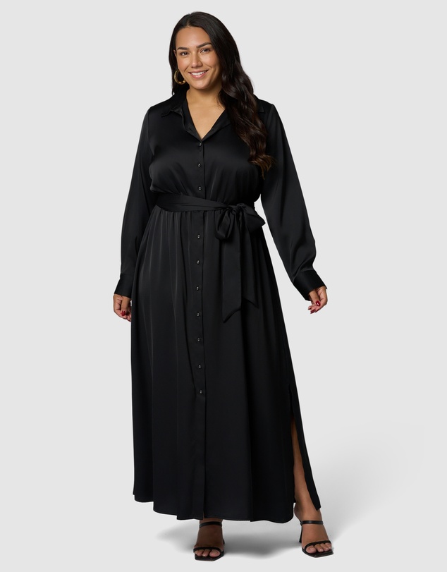 Something 4 Olivia - Lesley Satin Maxi Dress