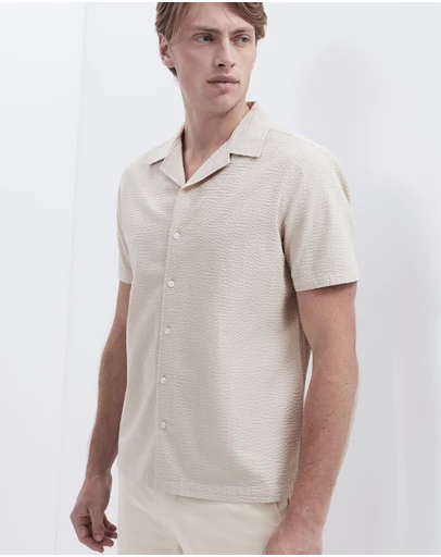 UNISON - Seersucker Regular Fit Shirt