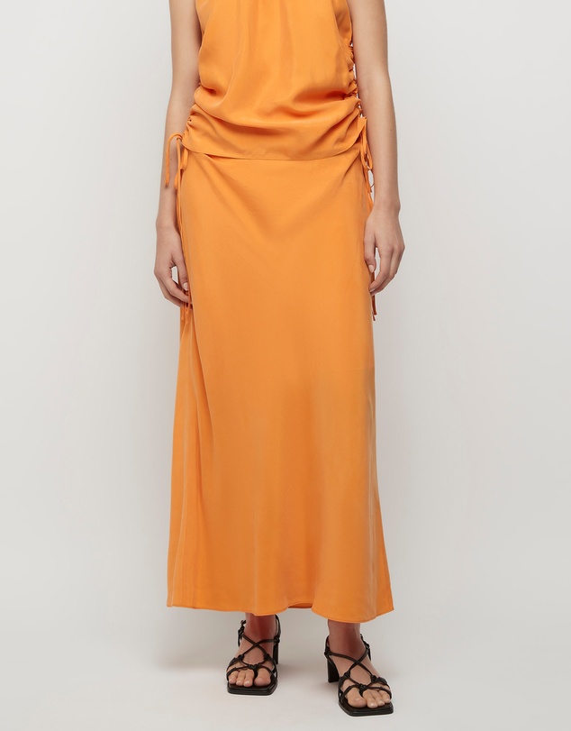 FRIEND of AUDREY - Andree Cupro Ruched Skirt