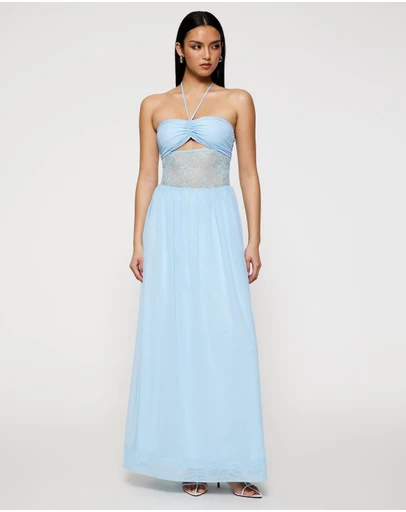 Lover - Isla Lace Halter Maxi Dress