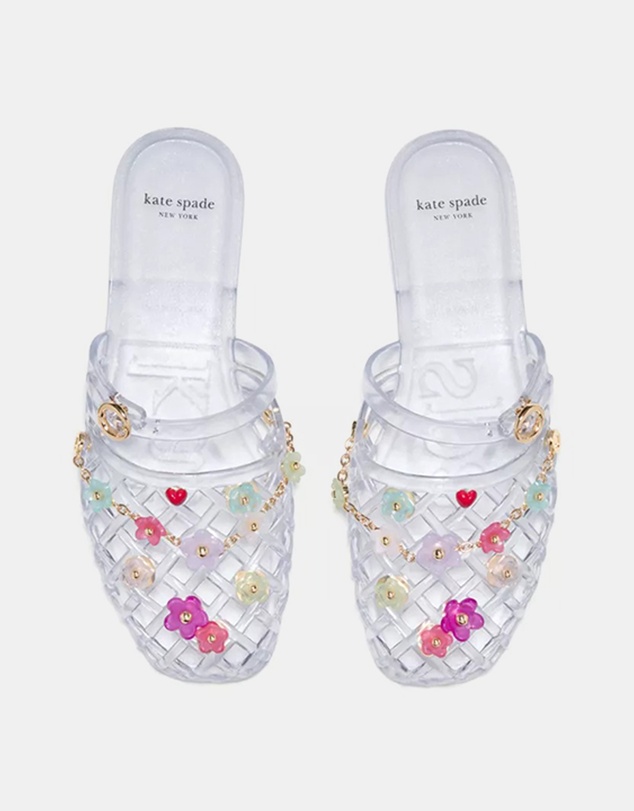 Kate Spade - Jellyfish Charms Jelly Mule Flats